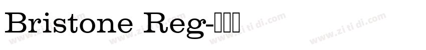 Bristone Reg字体转换